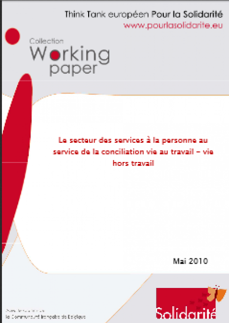 image couverture Le secteur des services à la personne au service de la conciliation vie au travail - vie hors travail 